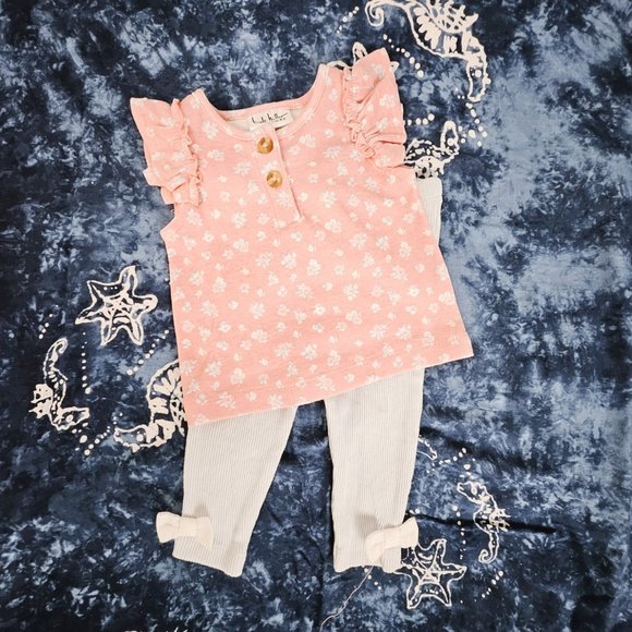 NWT Nicole Miller 4 Piece Set, 3-6M - 2 Shirts Leggings & Headband Mix n' Match! - Picture 3 of 8